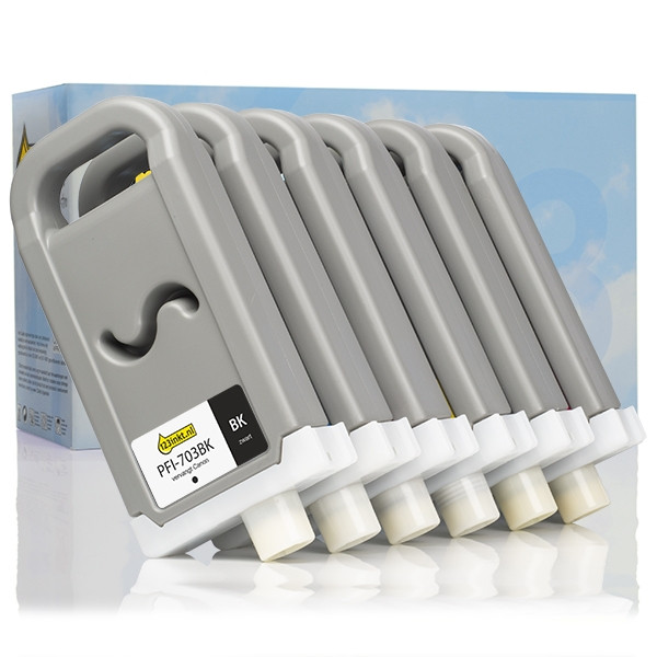 Συμβατό Μελάνι Canon PFI-703 MBK / BK / C / M / Y 5-pack (123ink)  132073 - 1