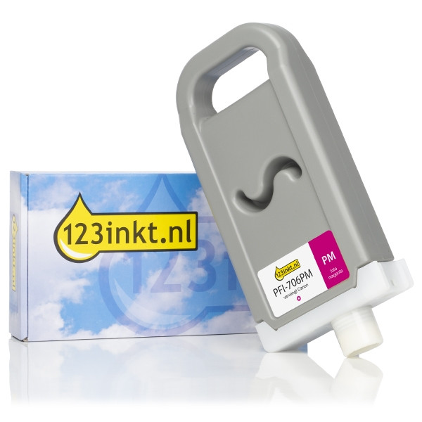 Συμβατό Μελάνι Canon PFI-706PM High Capacity Photo Magenta (123ink) 6686B001C 018887 - 1