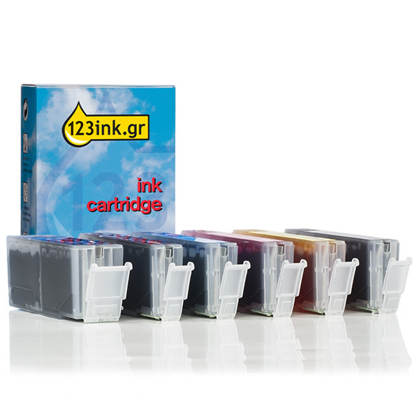 Συμβατό Μελάνι Canon PGI-580PGBK / CLI-581BK/C/M/Y/PB XXL 6-pack (123ink) 1970C001C 1995C001C 1996C001C 1997C001C 1998C001C 127150 - 1