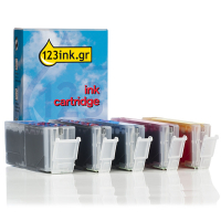 Συμβατό Μελάνι Canon PGI-580PGBK / CLI-581BK/C/M/Y XXL 5-pack (123ink) 1970C001C 1995C001C 1996C001C 1997C001C 1998C001C 127149