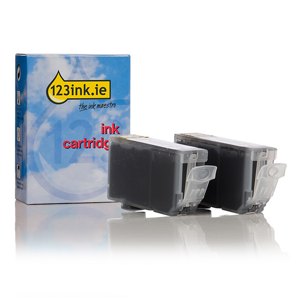 Συμβατό Μελάνι Canon PGI-5BK Black 2-pack (123ink) 132153 - 1