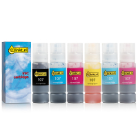 Συμβατό Μελάνι Epson 107 BK/C/M/Y/LC/LM 6-pack (123ink)  160731