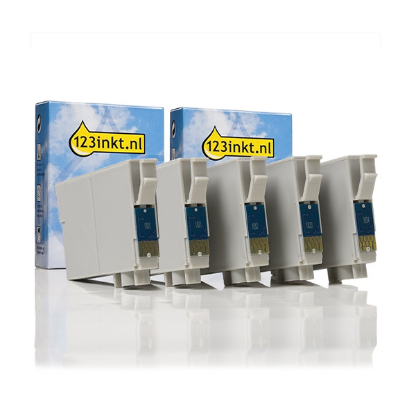 Συμβατό Μελάνι Epson 18XL (T1816) High Capacity 2 Black + 3 Colours (123ink) 5-pack 160795 - 1