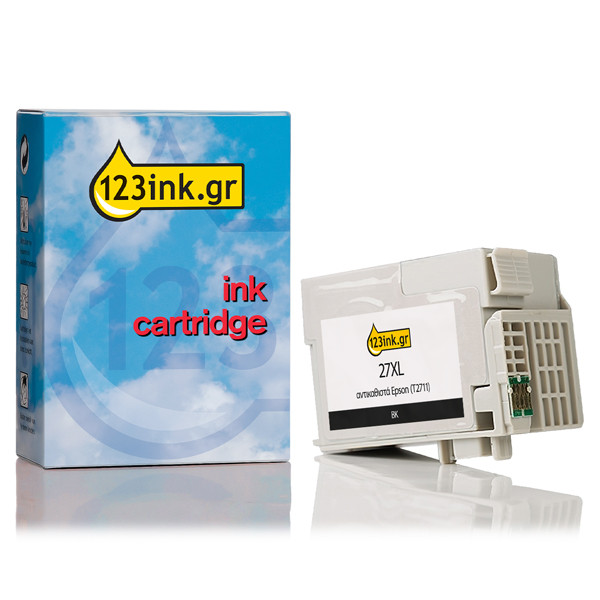 Συμβατό Μελάνι Epson 27XL (T2711) High Capacity Black (123ink) C13T27114010C C13T27114012C 026617 - 1