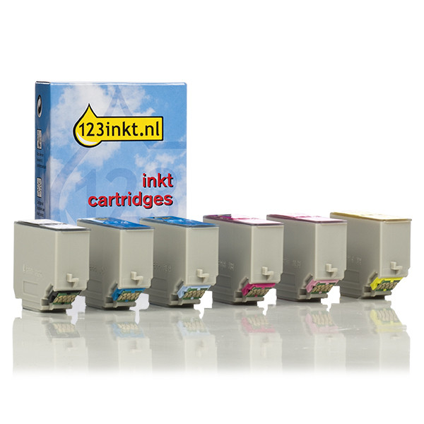 Συμβατό Μελάνι Epson 378 (T3788) BK/C/M/Y/LC/LM 6-pack (123ink) C13T37884010C 127040 - 1