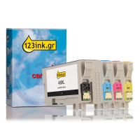 Συμβατό Μελάνι Epson 408XL BK/C/M/Y 4-pack (123ink) C13T09K14010C C13T09K24010C C13T09K34010C C13T09K44010C 130116