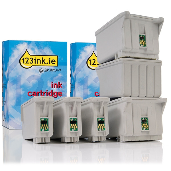 Συμβατό Μελάνι Epson T007/T008 Black + Colour 6-pack (123ink) C13T00740110C C13T00840110C 110250 - 1