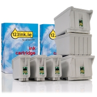 Συμβατό Μελάνι Epson T007/T008 Black + Colour 6-pack (123ink) C13T00740110C C13T00840110C 110250