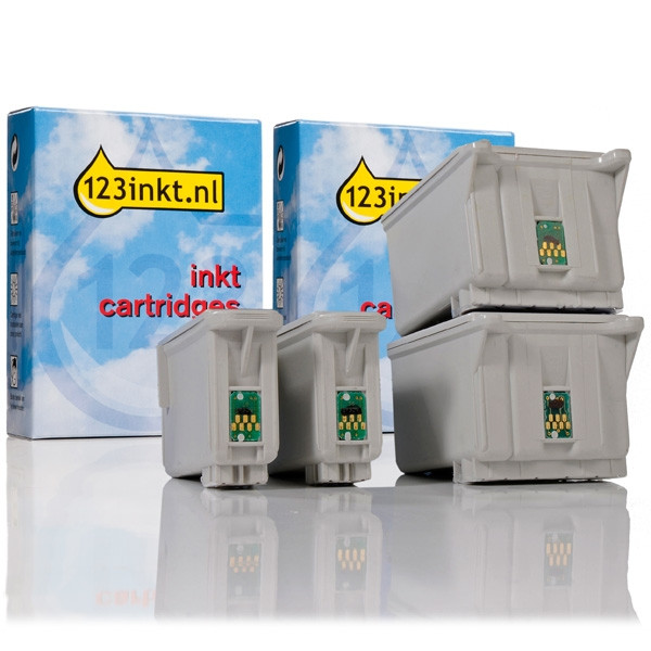 Συμβατό Μελάνι Epson T026 Black + T027 Colour 4-pack (123ink) C13T02640110C C13T02740110C 110370 - 1