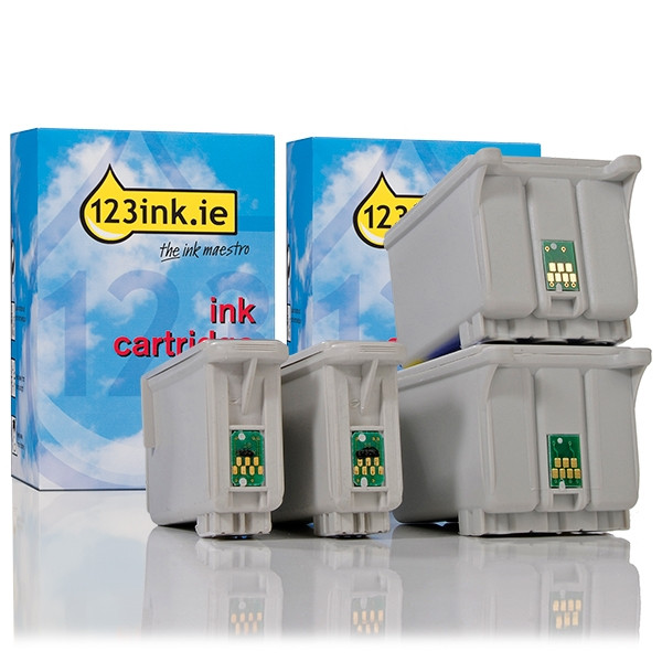 Συμβατό Μελάνι Epson T026 Black + T029 Colour 4-pack (123ink) C13T02640110C C13T02940110C 110390 - 1