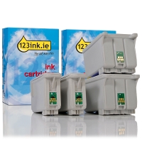 Συμβατό Μελάνι Epson T026 Black + T029 Colour 4-pack (123ink) C13T02640110C C13T02940110C 110390