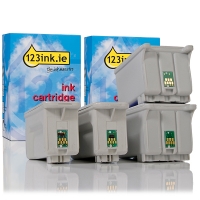 Συμβατό Μελάνι Epson T040/T041 Black + Colour 4-pack (123ink) C13T04014010C C13T04104010C 110490