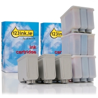 Συμβατό Μελάνι Epson T050 Black + S020097 Colour  6-pack (123ink) C13S02009740C C13T05014010C 110090