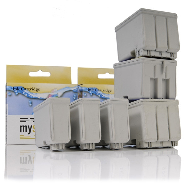 Συμβατό Μελάνι Epson T050 Black + T052 Colour 6-pack (123ink) C13T05014010C C13T05204010C 110070 - 1