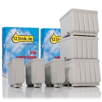 Συμβατό Μελάνι Epson T050 Black + T053 Colour 6-pack (123ink) C13T05014010C C13T05304010C 110110