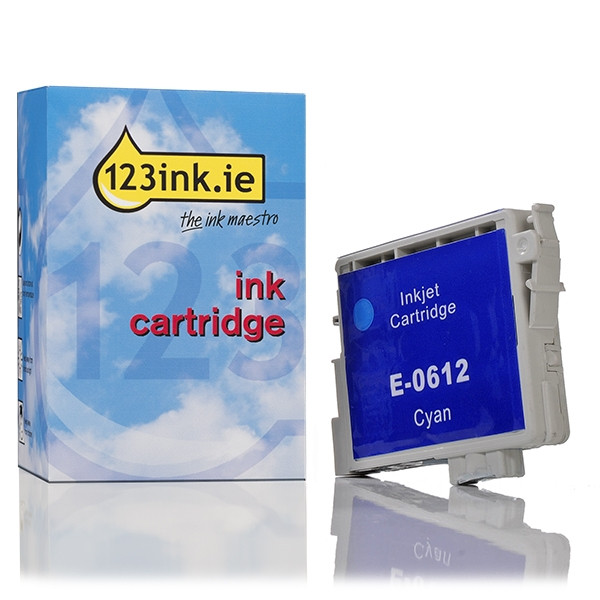 Συμβατό Μελάνι Epson T0612 Cyan (123ink) C13T06124010C 023007 - 1