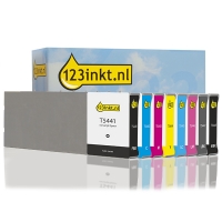 Συμβατό Μελάνι Epson T544 BK/C/M/Y/LC/LM/LBK/MBK 8-pack (123ink) C13T544100C C13T544200C C13T544300C C13T544400C C13T544500C 127023