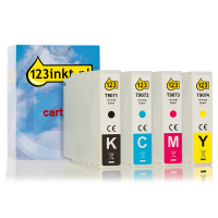 Συμβατό Μελάνι Epson T907 series 4-pack (123ink) C13T907140C C13T907240C C13T907340C C13T907440C 127059