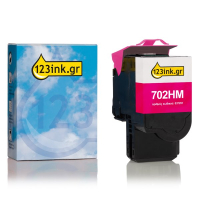 Συμβατό Toner Lexmark 702HM (70C2HM0) High Capacity Magenta (123ink)