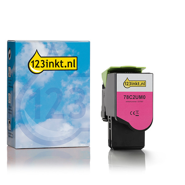 Συμβατό Toner Lexmark 78C2UM0 Extra High Capacity Magenta (123ink) 037897 - 1