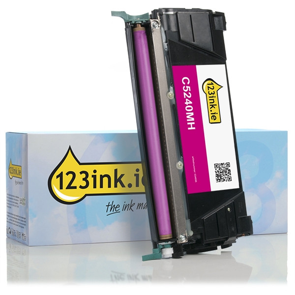 Συμβατό Toner Lexmark C5240MH High Capacity Magenta (123ink) 034696 - 1