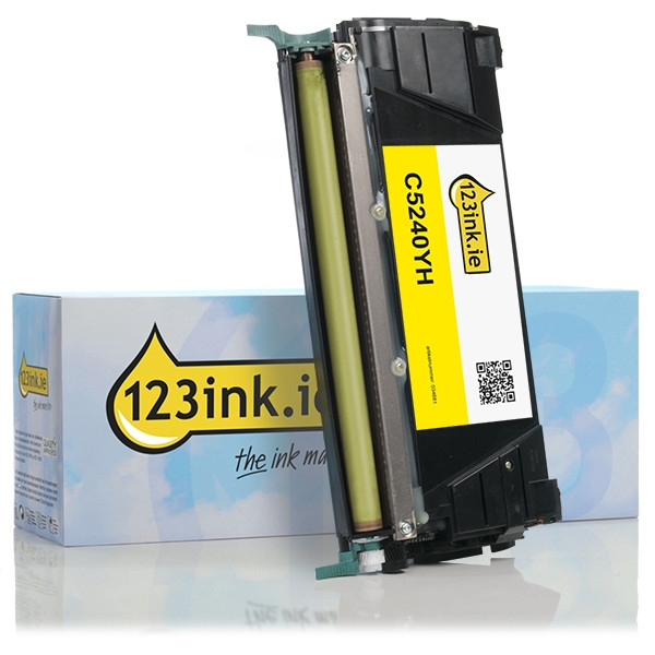 Συμβατό Toner Lexmark C5240YH High Capacity Yellow (123ink) 034701 - 1