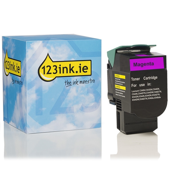Συμβατό Toner Lexmark C540H1MG High Capacity Magenta (123ink) 037021 - 1