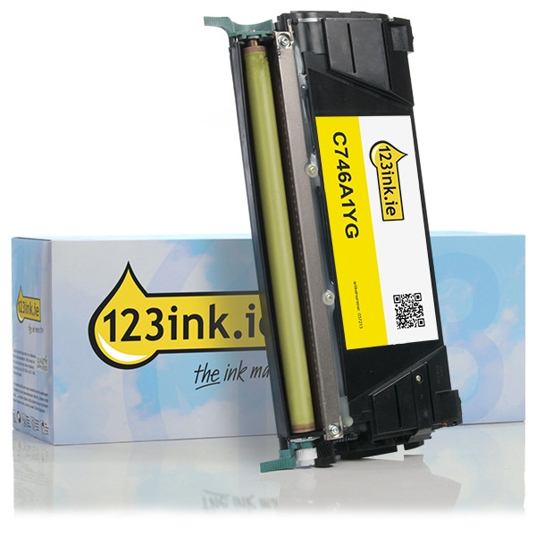 Συμβατό Toner Lexmark C746A1YG Yellow (123ink) 037213 - 1