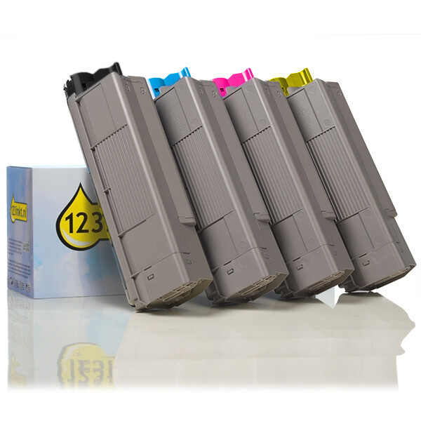Συμβατό Toner OKI 46507508/07/06/05 BK/C/M/Y (123ink) 4-pack 130610 - 1