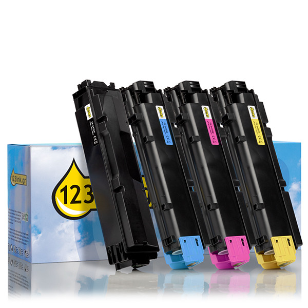 Συμβατό Toner TK-5425K + TK-5415C / M / Y Black + 3 Colours (123ink)  131967 - 1