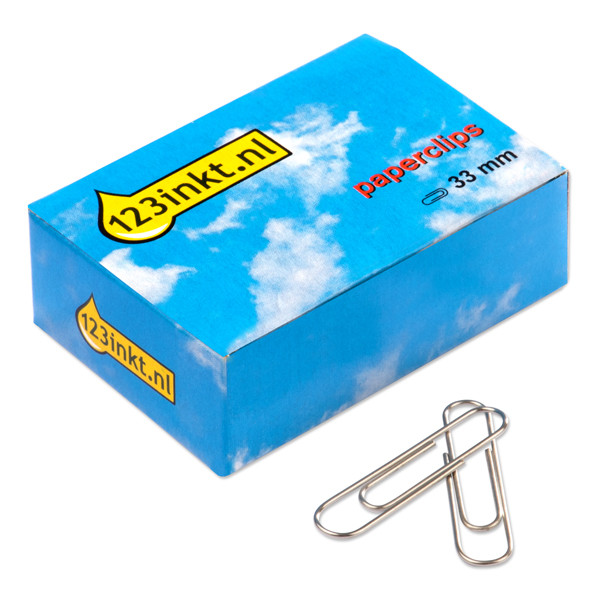 Συνδετήρες Μεταλλικοί 33 mm 123ink 100 τεμάχια 23130056005 2386-33 K-10030C 300040 - 1