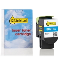 Τόνερ κυανό υψηλής χωρητικότητας Lexmark 802HC (80C2HC0) (έκδοση 123ink) 037295