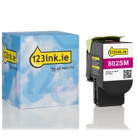 Τόνερ Lexmark 802SM (80C2SM0) ματζέντα (123ink) 80C2SM0C 037289