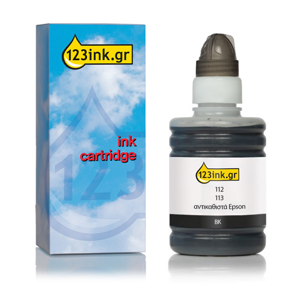 Φιάλη μελανιού Epson 112 μαύρο (μάρκα 123ink) C13T06C14AC 052197 - 1