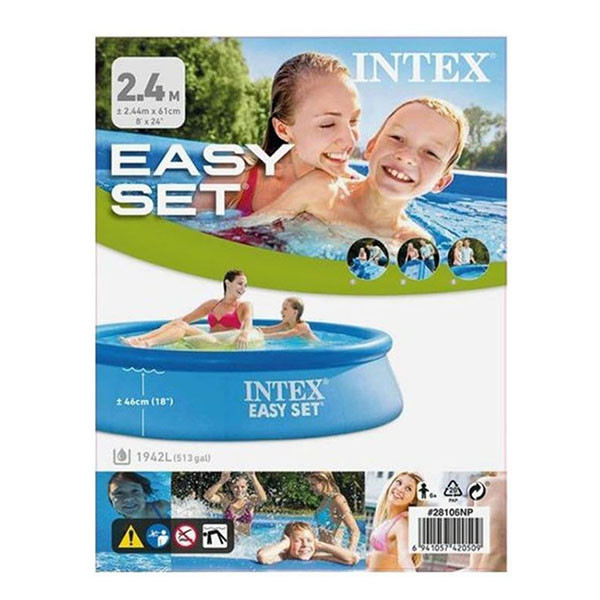 Φουσκωτή Πισίνα Intex Μπλε 244 x 61 cm K180107857 - 5