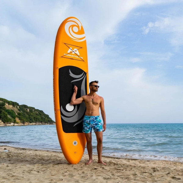 Φουσκωτή Σανίδα SUP HomAthlon Mykonos 335x83x15cm Πορτοκαλί HA-700 570289 - 9