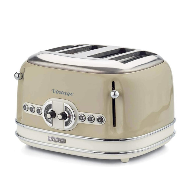 Φρυγανιέρα Ariete 156/03 Vintage 4 Θέσεων 1600W Beige 00C015603AR0 570125 - 1