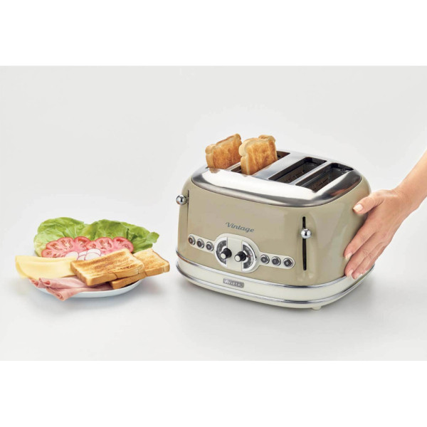 Φρυγανιέρα Ariete 156/03 Vintage 4 Θέσεων 1600W Beige 00C015603AR0 570125 - 3