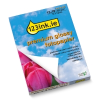 Φωτογραφικό χαρτί premium γυαλιστερό 123ink, 13x18, 260 γρ. (50 φύλλα) 064135