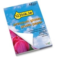 Φωτογραφικό χαρτί premium γυαλιστερό 123ink, A4, 260 γρ. (50 φύλλα)  064120