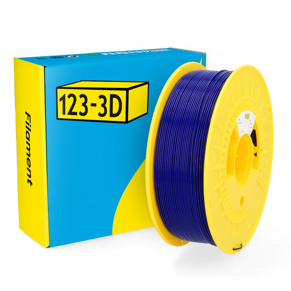 123-3D ΝFilament PLA Σκούρο Μπλε 1,75 mm 1 kg DHM00005 - 1