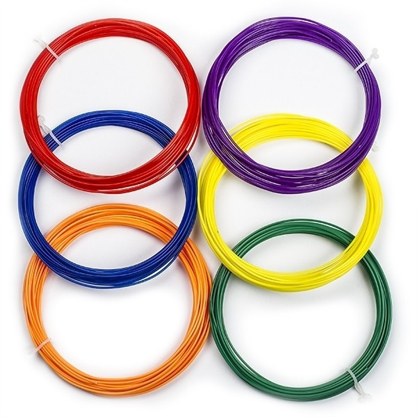 3D pen filament σε 6 χρώματα ουράνιου τόξου (6 x 10 μέτρα) DPE00049 - 1