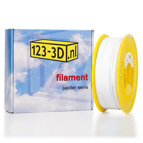 Filament Λευκό  PETG 2,85 mm 1 kg σειρά Jupiter (μάρκα 123-3D) DFP01120 - 1