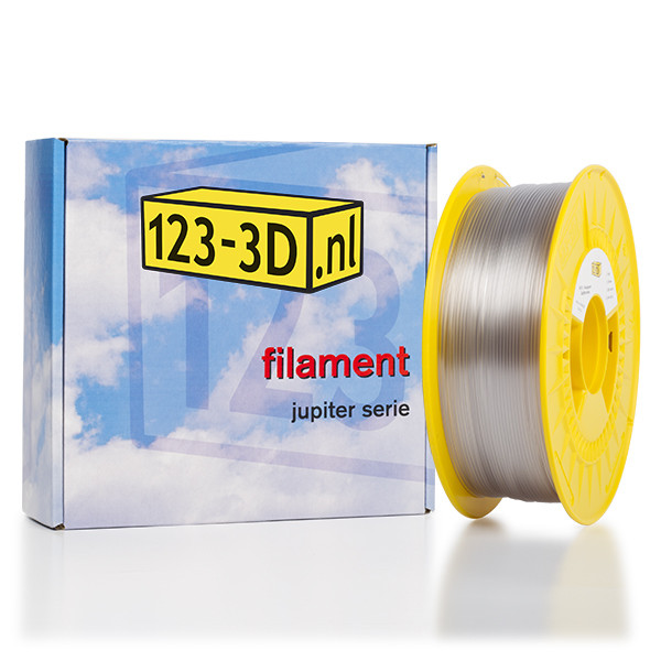 Filament διαφανές 1,75 mm PETG 1 kg σειρά Jupiter (μάρκα 123-3D) DFP01111 - 1