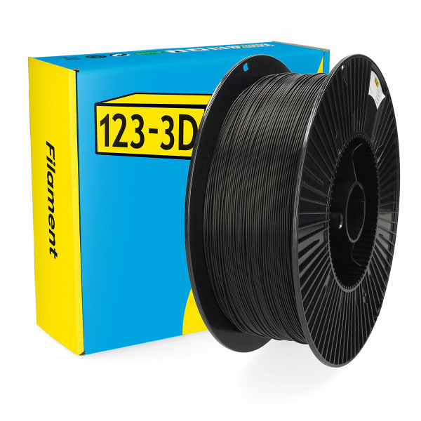 123-3D Filament PLA Μαύρο 1,75 mm 3 kg DHM00180 - 1