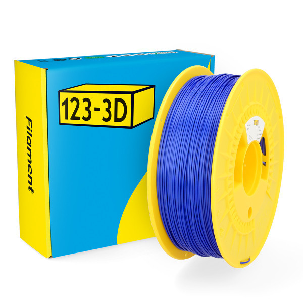 123-3D Filament PLA Σατινέ Μπλε 1,75 mm 1 kg DHM00070 - 1