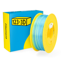 123-3D Filament PLA Σατινέ Ουράνιο Τόξο Μπλε-Πράσινο-Γκρι 1,75 mm 1 kg DHM00117