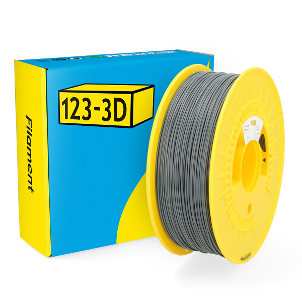 123-3D Filament PLA Σκληρό Σκούρο Γκρι 1,75 mm 1 kg DHM00044 - 1