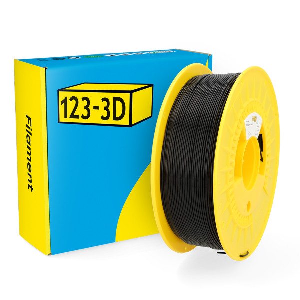 123-3D Filament PLA Υψηλής Ταχύτητας Μαύρο 1,75 mm 1 kg DHM00037 - 1