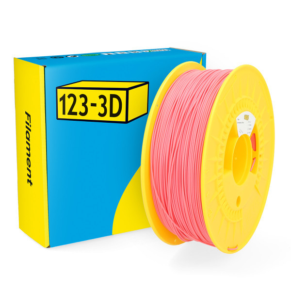 123-3D Filament PLA Φράουλα Ροζ 1,75 mm 1 kg DHM00018 - 1